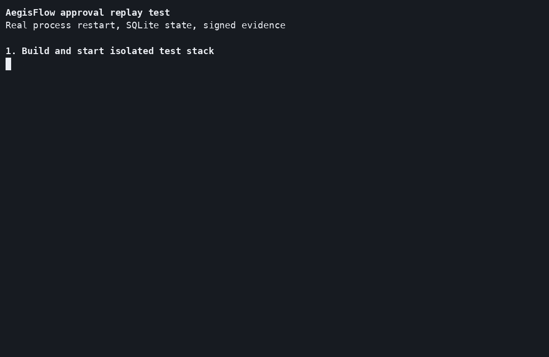 Approval replay E2E terminal run